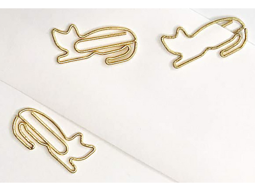 Animal Gold Plated Paper Clips