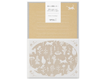 Midori Watermark Cat, Letter Stationery Set