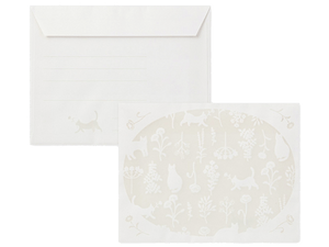 Midori Watermark Cat, Letter Stationery Set