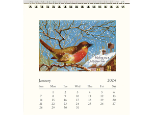 2024 Birds Desk Calendar