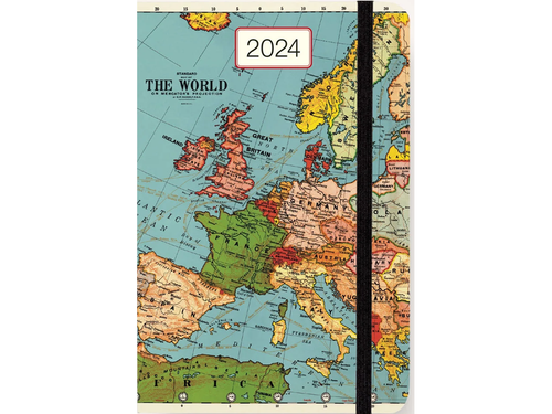 2024 Vintage Maps Weekly Planner