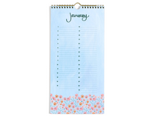 Celebrations by the Month Wall Calendar