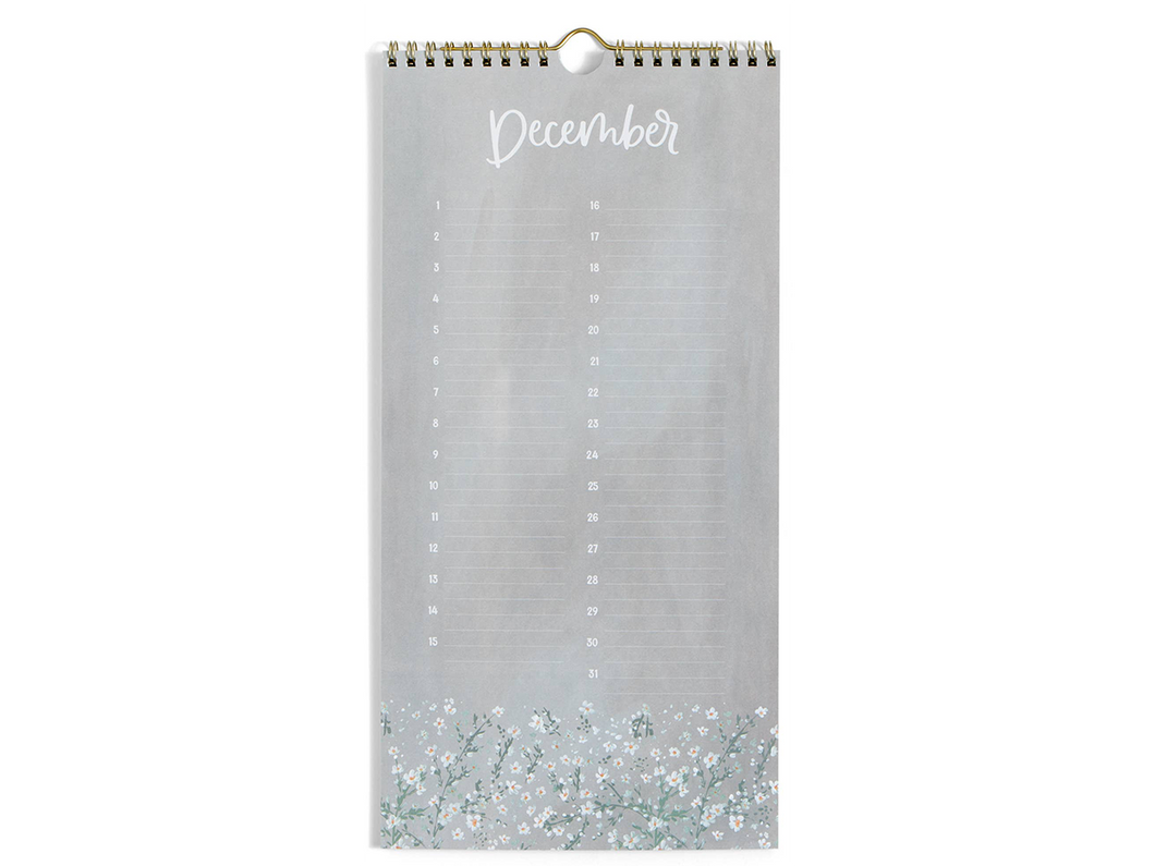 Celebrations by the Month Wall Calendar