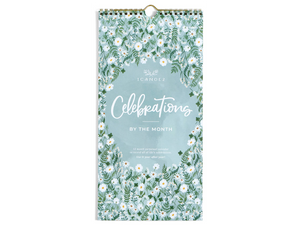Celebrations by the Month Wall Calendar