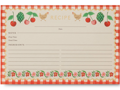 Cherry Farm Recipe Cards, Set of 12