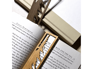 Pine Silhouette Cherry Wood Bookmark