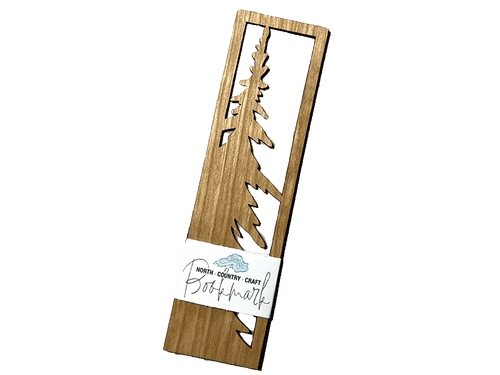 Pine Silhouette Cherry Wood Bookmark