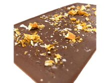 38% Organic Milk Chocolate Bar with Orange & Alaskan Sea Salt