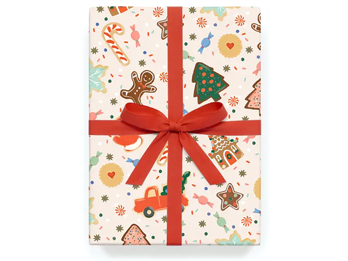 Christmas Cookies Wrapping Paper, Single Sheet