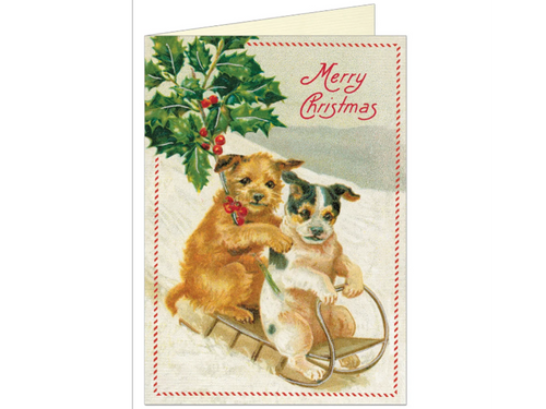 Christmas Dogs, Single Card