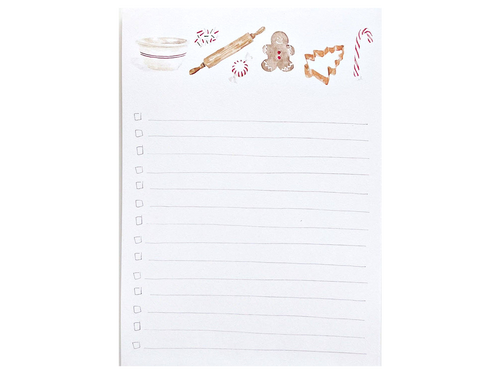 Christmas Sweets Checklist Notepad