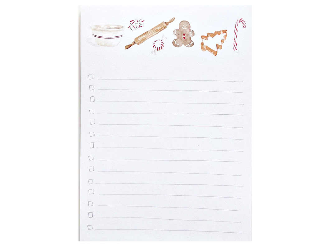 Christmas Sweets Checklist Notepad