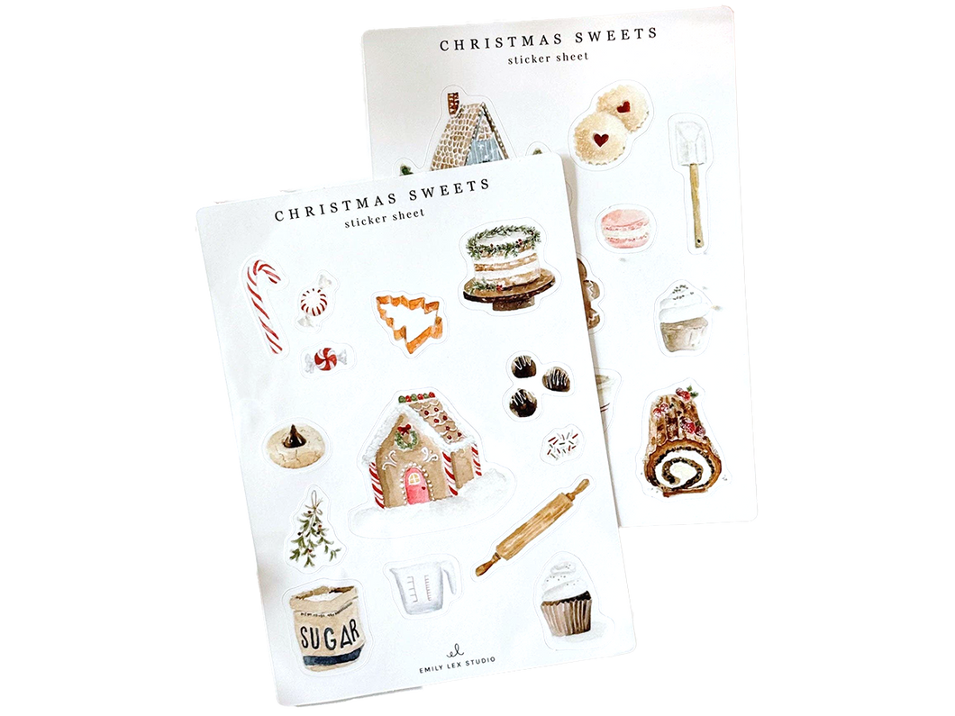 Christmas Sweets Sticker Sheets