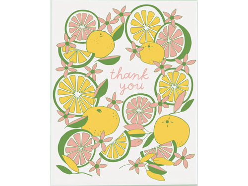 Citrus Thank You, Single Card