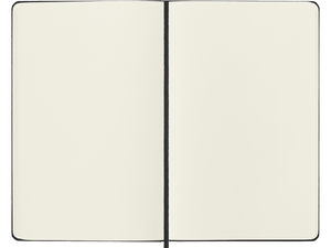 Large Hard Cover Plain Notebook, Black