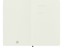 Large Soft Cover Ruled Notebook, Black