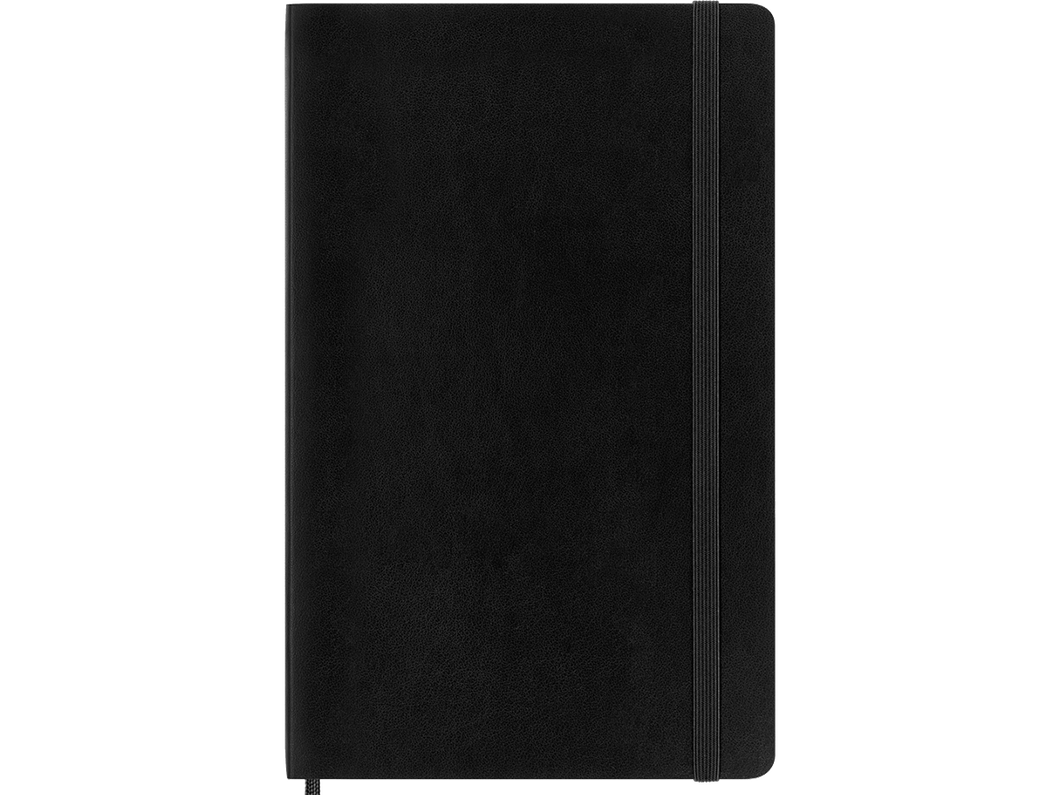 Large Hard Cover Ruled Notebook, Black