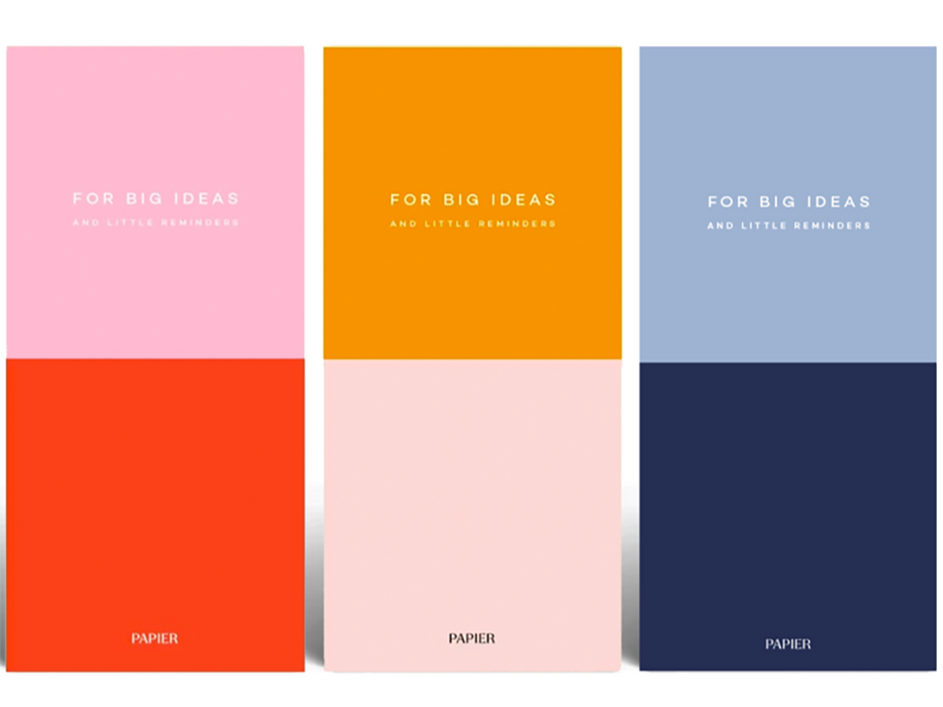 Colorblock Set of 3 List Notepads