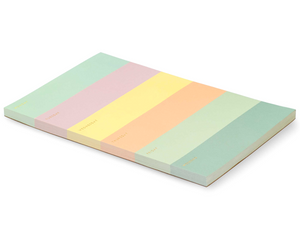 Color Block Weekly Memo Notepad