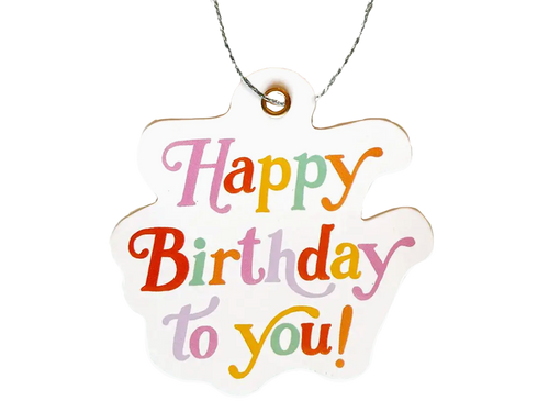 Colorful Birthday Diecut Gift Tags