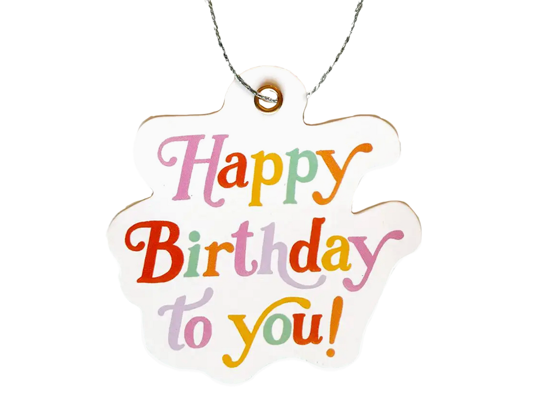 Colorful Birthday Diecut Gift Tags