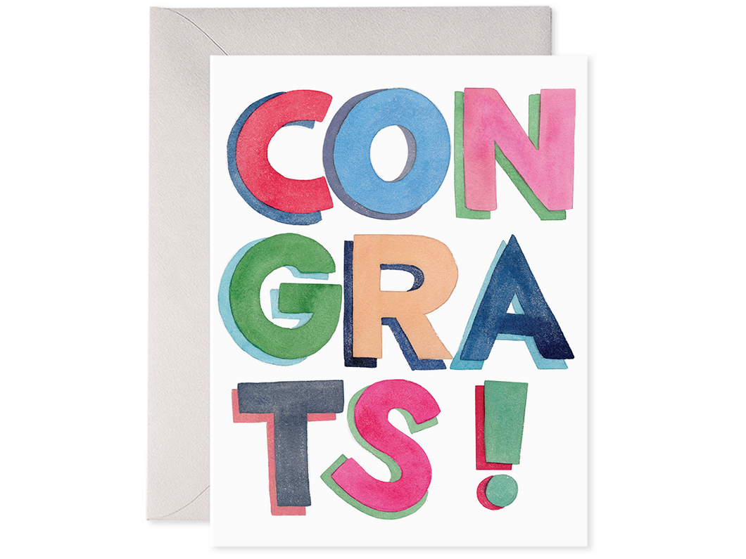 Colorful Congrats, Single Card