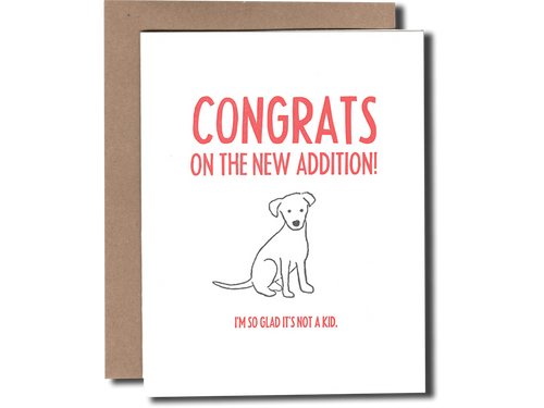 Congrats Dog, Single Card