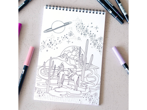 Cosmic Cowgirl Coloring Book