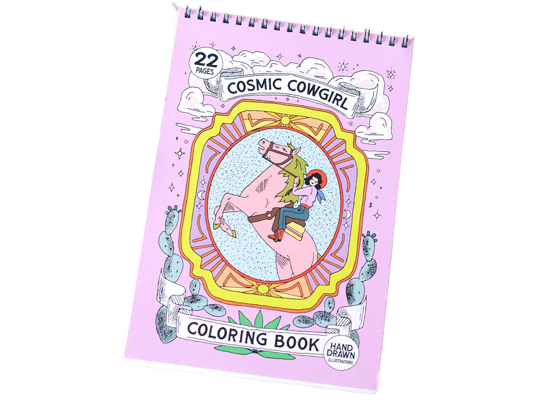 Cosmic Cowgirl Coloring Book