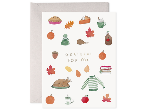 Crisp & Cozy Thanksgiving, Single Card