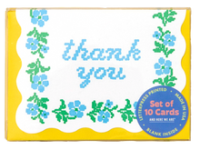 Cross Stitch Scallop Thank You, Boxed Set of 10