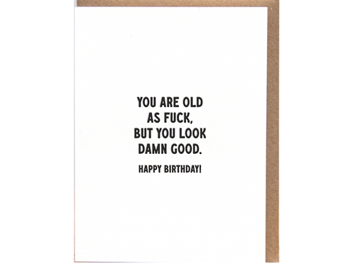 Look Damn Good Birthday, Single Card