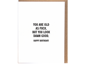Look Damn Good Birthday, Single Card