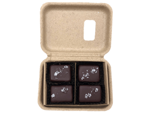 4-Piece Dark Chocolate Covered Salted Caramels