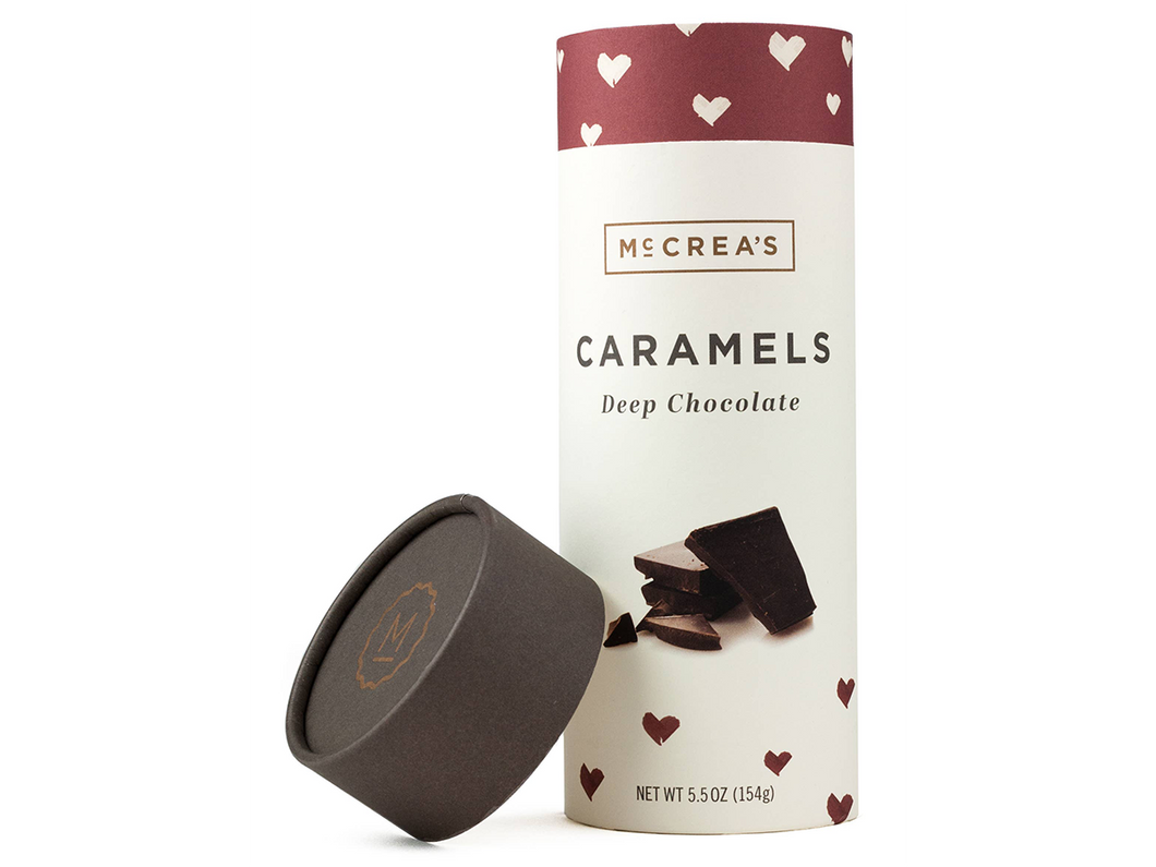 Dark Chocolate Caramels Tall Tube