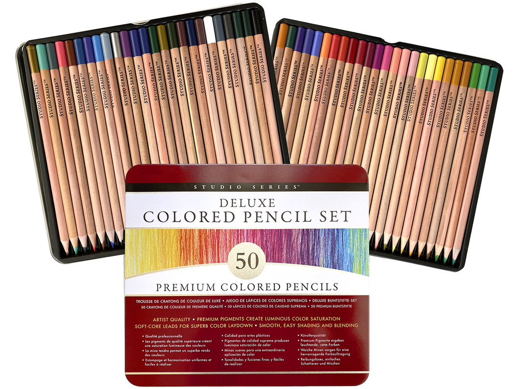 Deluxe Colored Pencil Set, Set of 50