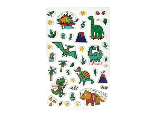 Stickiville Dino-Mite!, Puffy Sticker Sheet