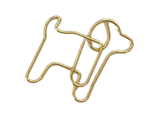 Animal Gold Plated Paper Clips