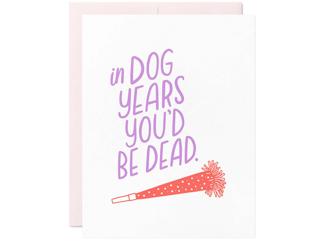 Dog Years Birthday, Single Card