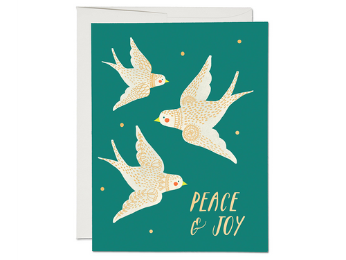 Embellished Doves Greeting Card, Boxed Set of 8