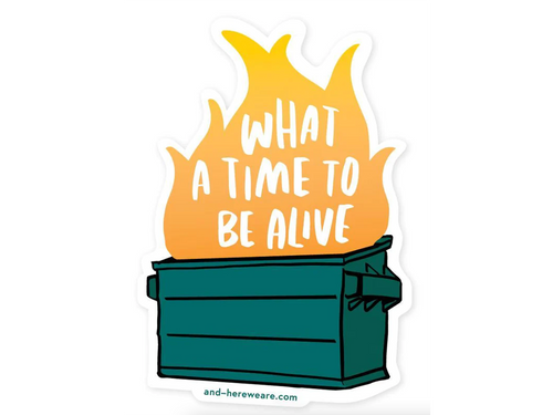 Dumpster Fire Sticker