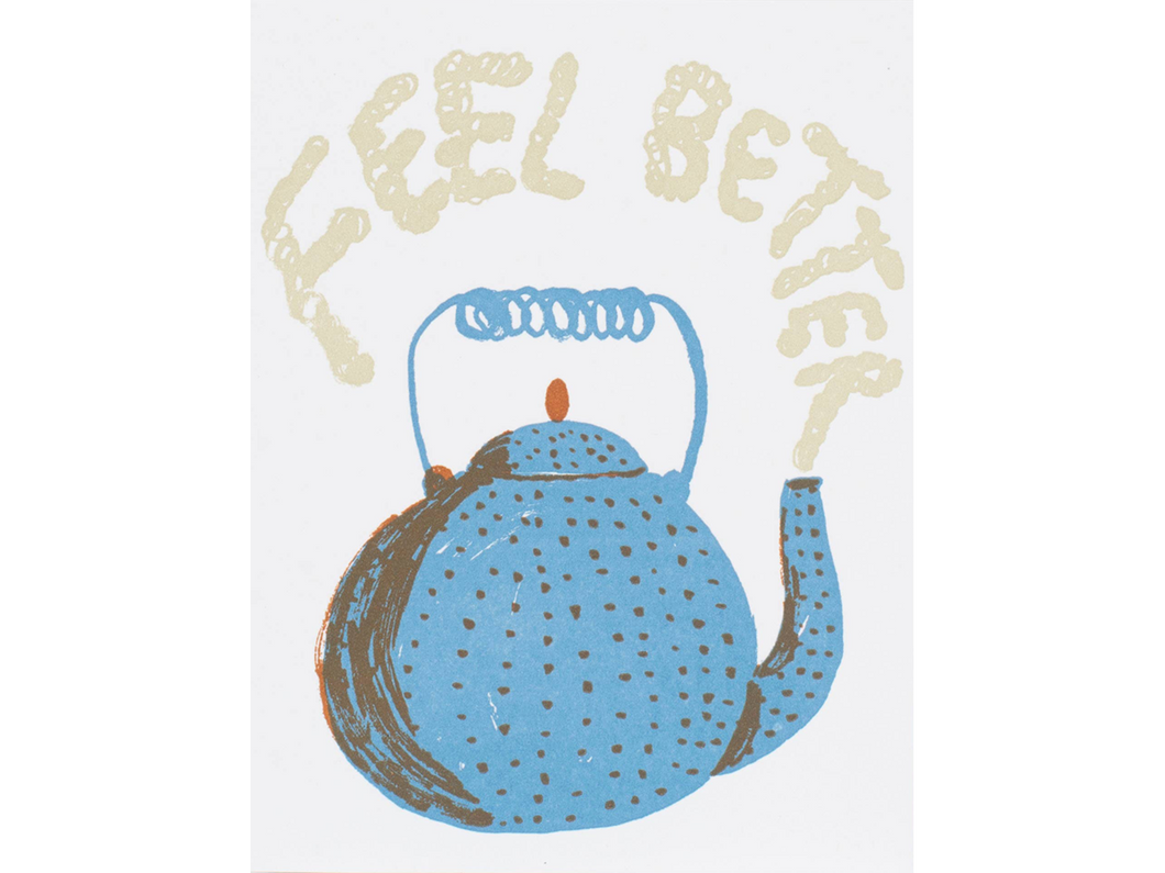 Feel Better Teapot, Single Card