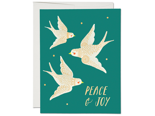 Embellished Doves, Single Card