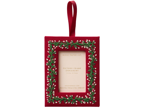 Embroidered Frame Ornament