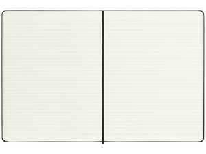 XLarge Soft Cover Ruled Notebook, Black