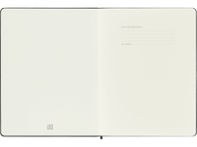 XLarge Hard Cover Plain Notebook, Black