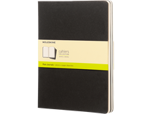 Set of 3 XLarge Cahier Plain Journals, Black