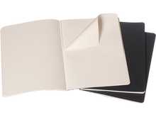 Set of 3 XLarge Cahier Plain Journals, Black