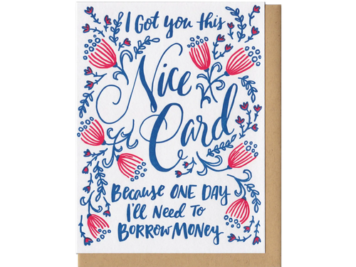 I Got You This Nice Card, Single Card