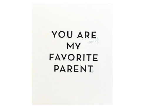 Favorite Parent, Single Card
